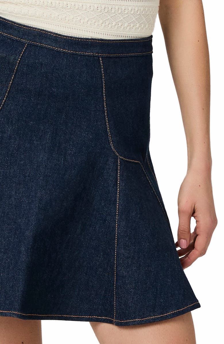 PAIGE Adaline Denim Miniskirt, Alternate, color, Anais