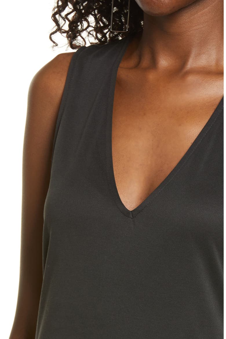 Wear Two Ways Knit Midi Dress, Alternate, color, BLACK