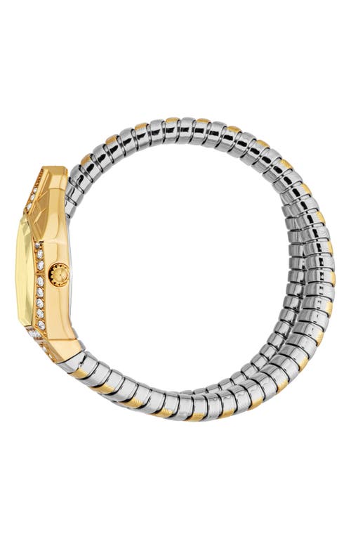 Just Cavalli Snake Bracelet Watch, 23mm X 32mm In Gold