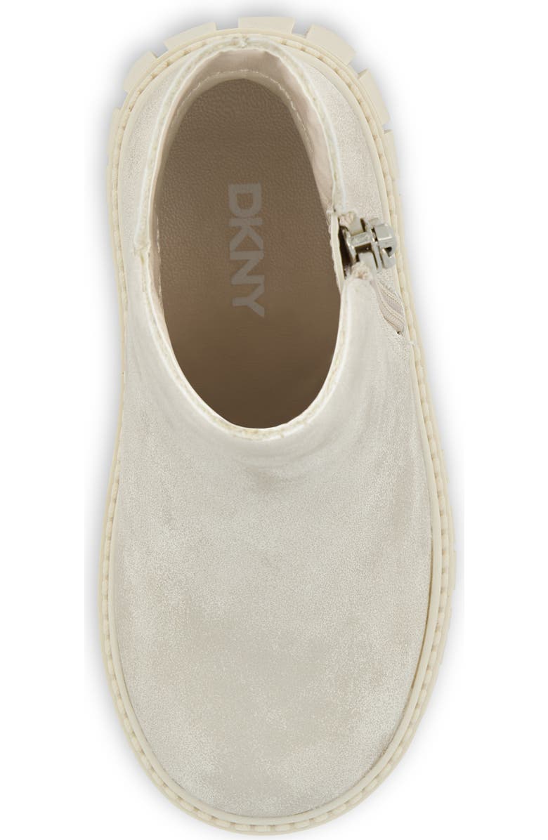 DKNY Kids' Carrie Justina Lug Boot, Alternate, color, Champagne