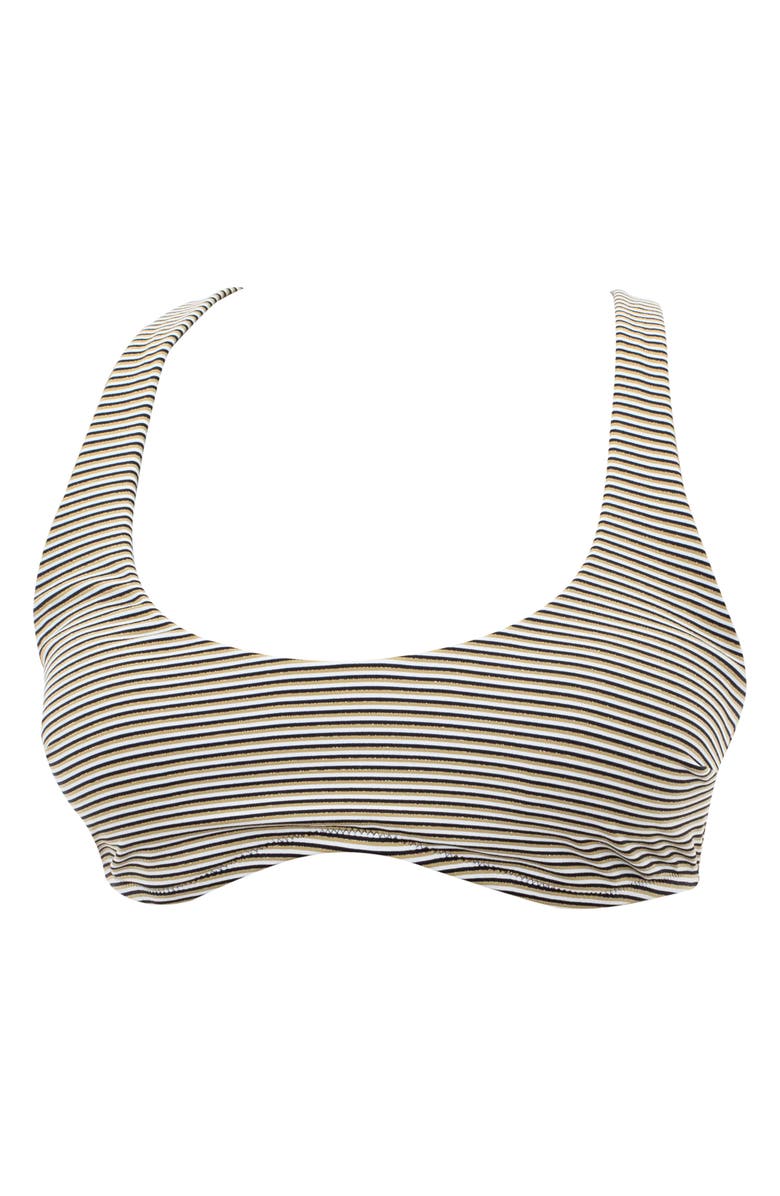 Pez D'Or Olivia Stripe Maternity Bikini Top, Alternate, color,