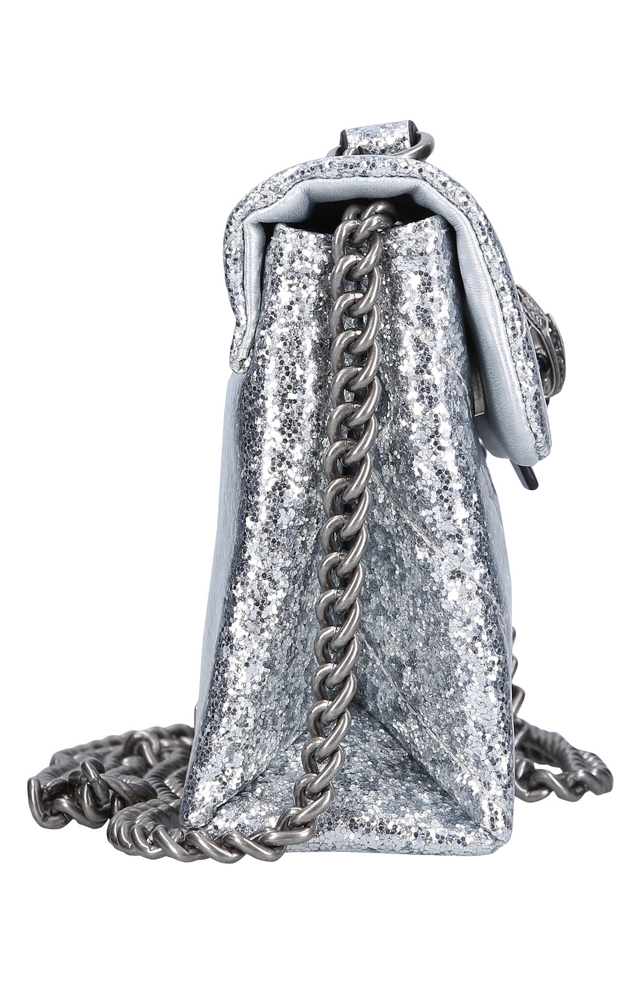 Kensington Glitter Crossbody Bag, Alternate, color, SILVER