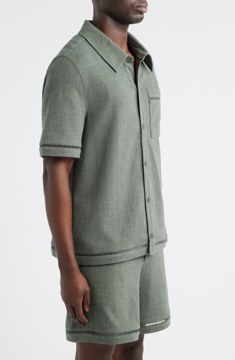 UGG<sup>®</sup> Devyn Short Sleeve Shirt, Alternate, color, Green Grey