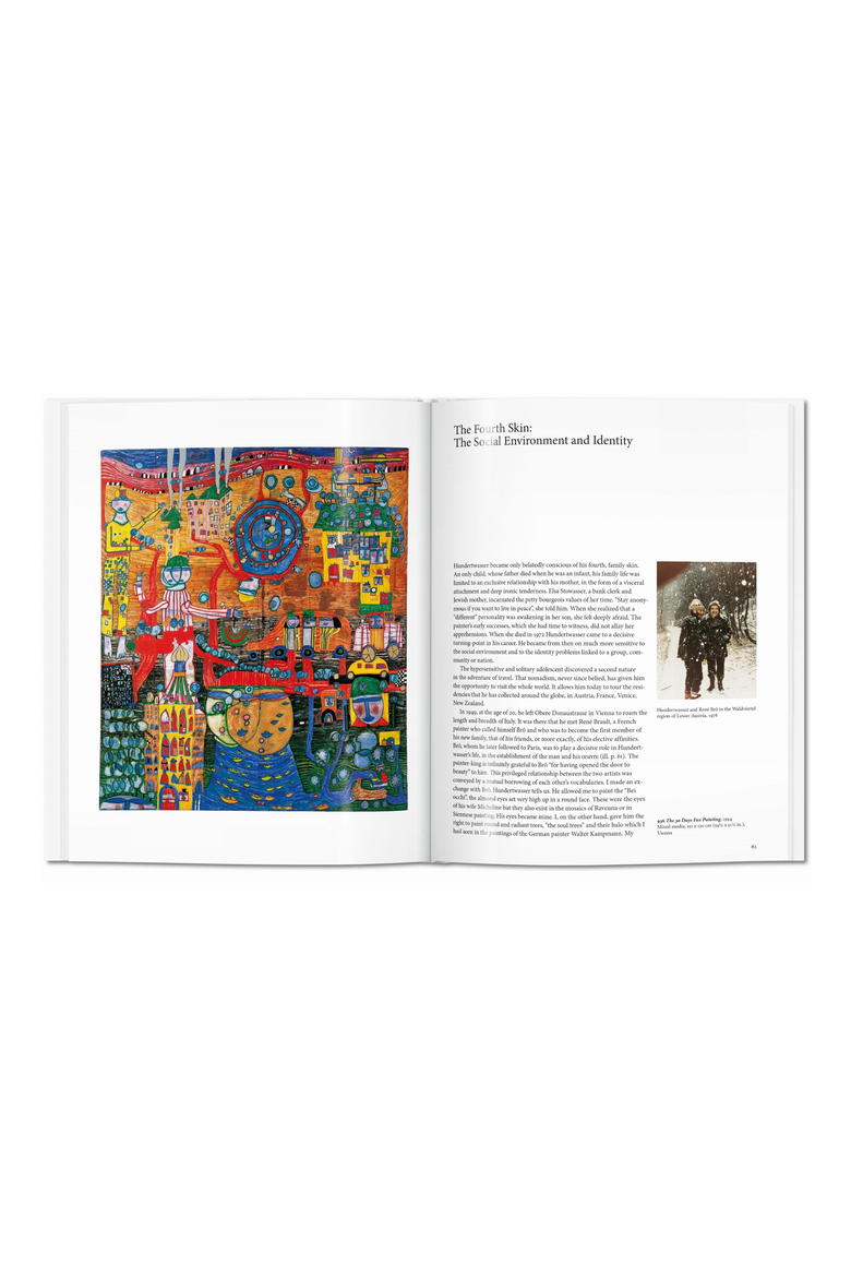 Hundertwasser Book, Alternate, color, White / Multicolor
