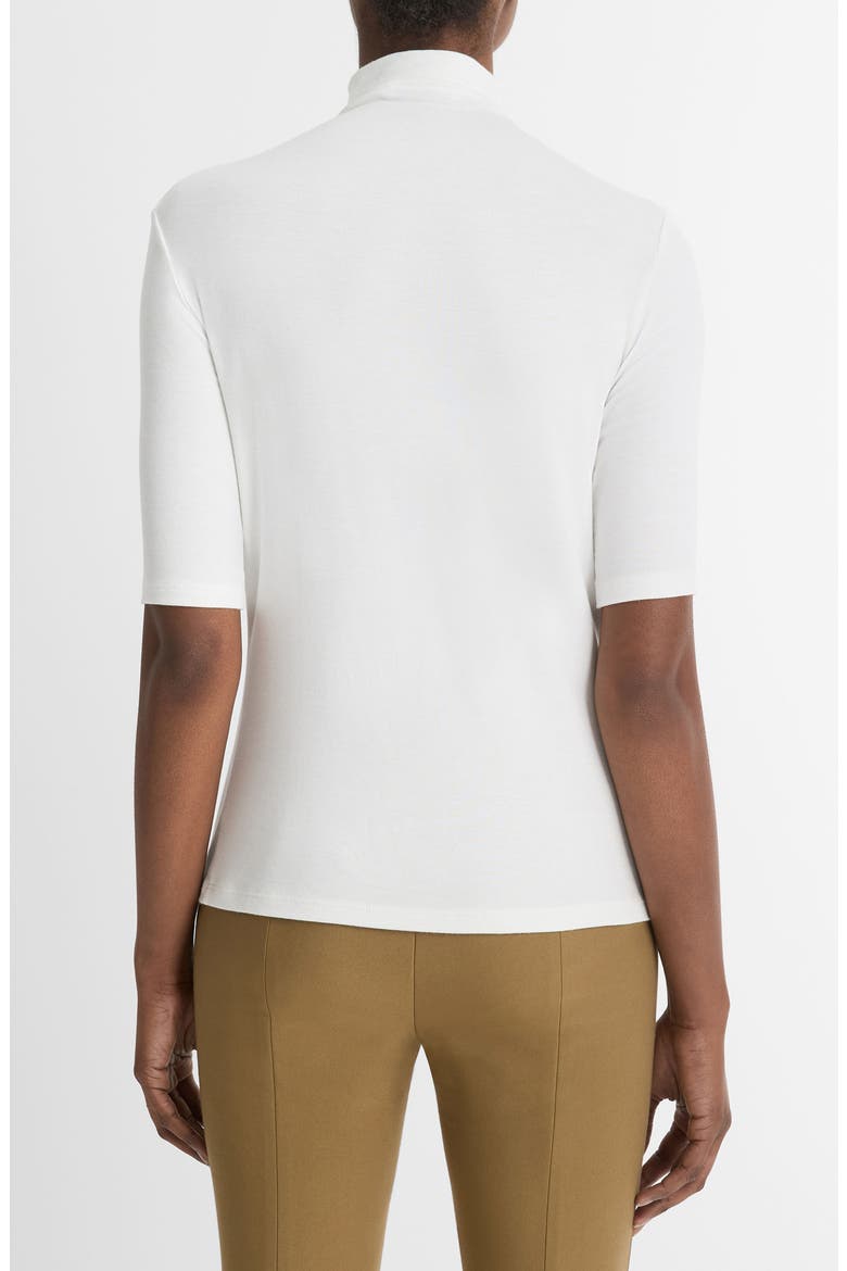 Knit Mock Neck Top, Alternate, color, OFF WHITE