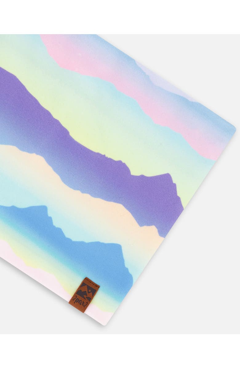 Deux par Deux Girl's Printed Neck Tube Mauve And Blue, Pink Mountain, Alternate, color, Mauve And Blue, Pink Mountain