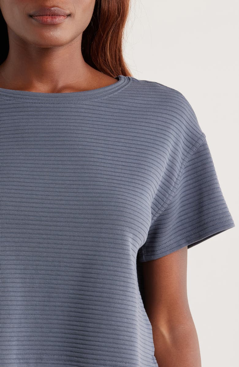 TravisMathew Charter Cruise Boxy Ottoman Knit Top, Alternate, color, Ombre Blue