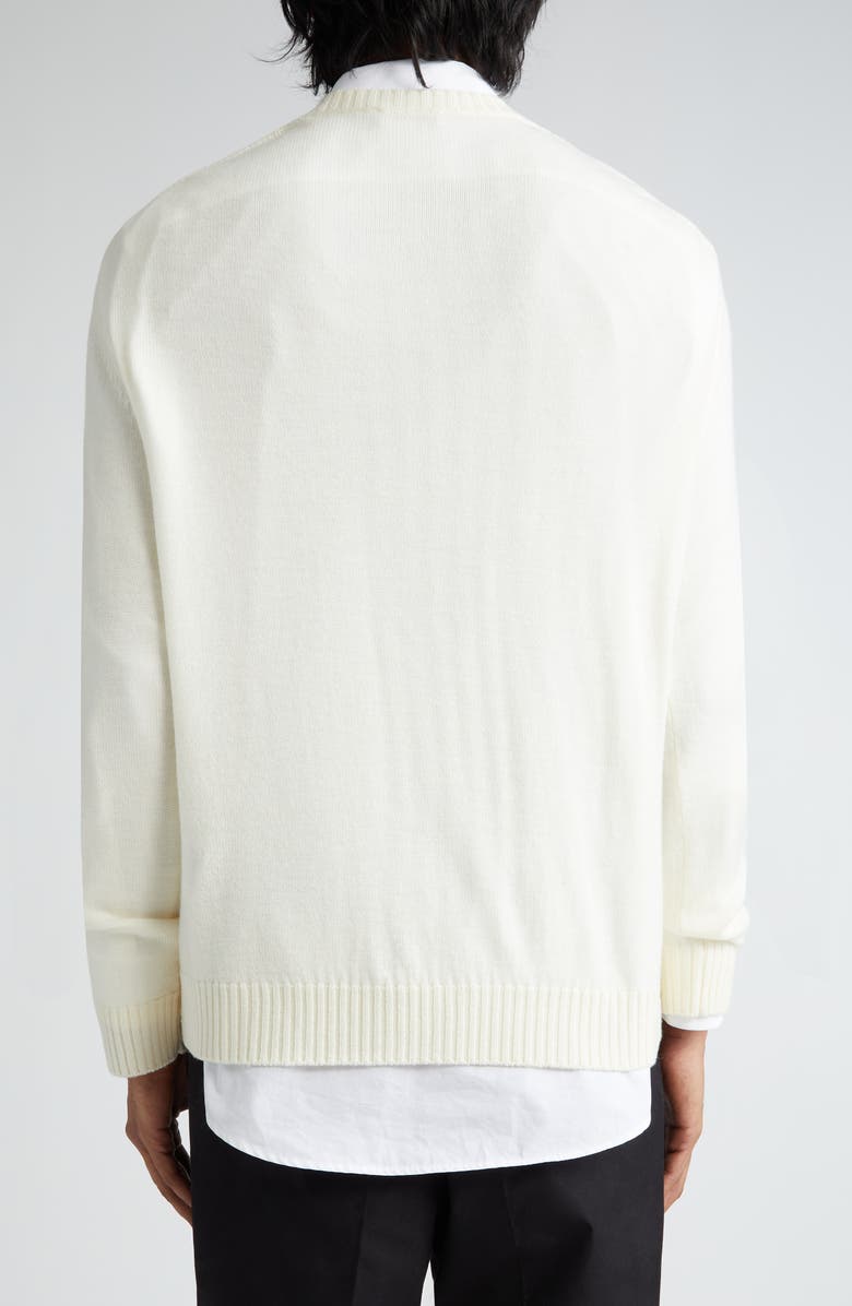 Jil Sander Wool Crewneck Sweater, Alternate, color,