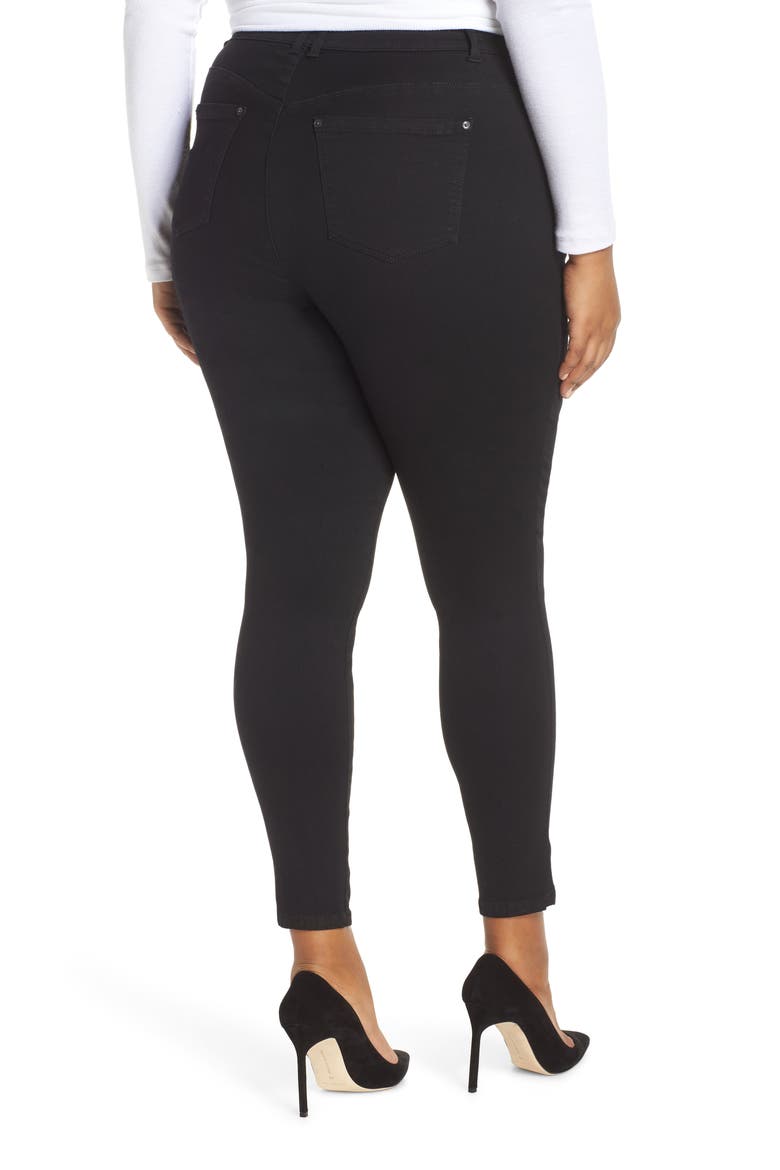 30/11 Ab-Solution High Waist Skinny Jeans (Nordstrom Exclusive), Alternate, color, BLACK