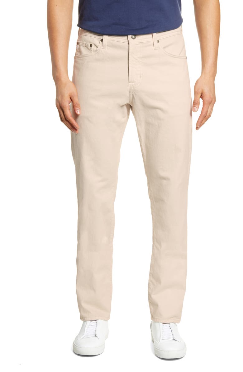 AG SUD Print Slim Straight Leg Pants, Main, color, Howe Ivory Dust