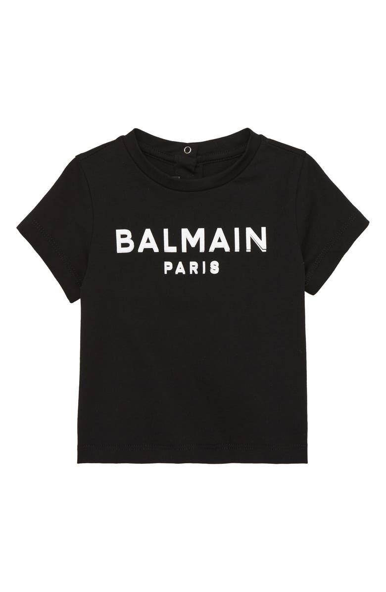 Balmain Cotton Logo Graphic Tee, Main, color, 