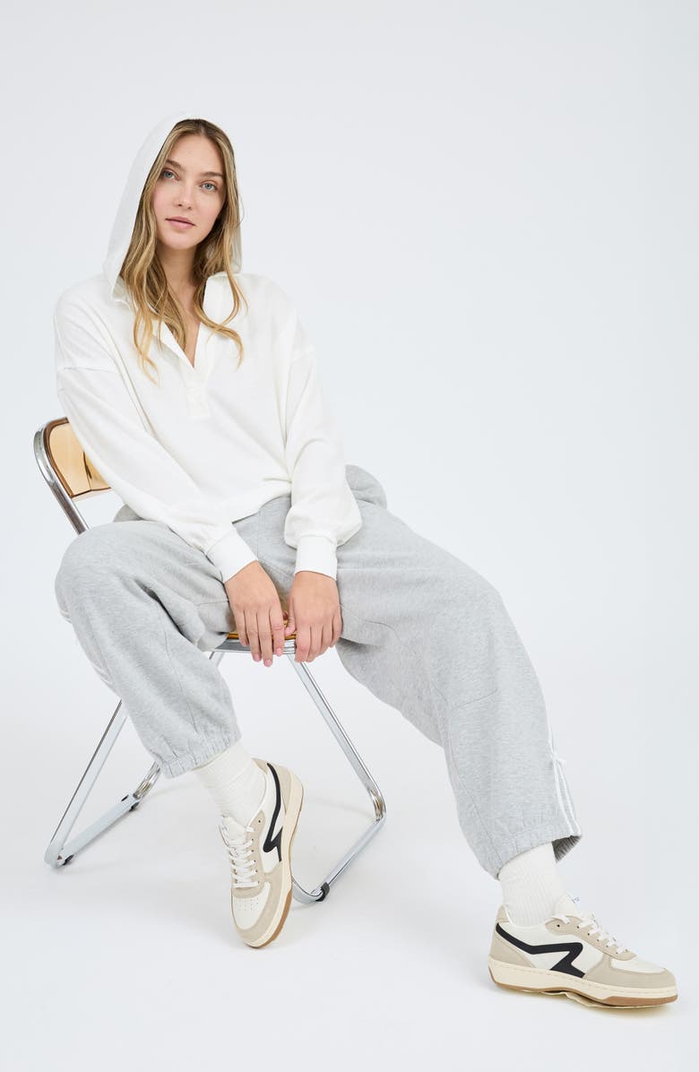 Blu Pepper Solid Hooded Henley, Alternate, color, 