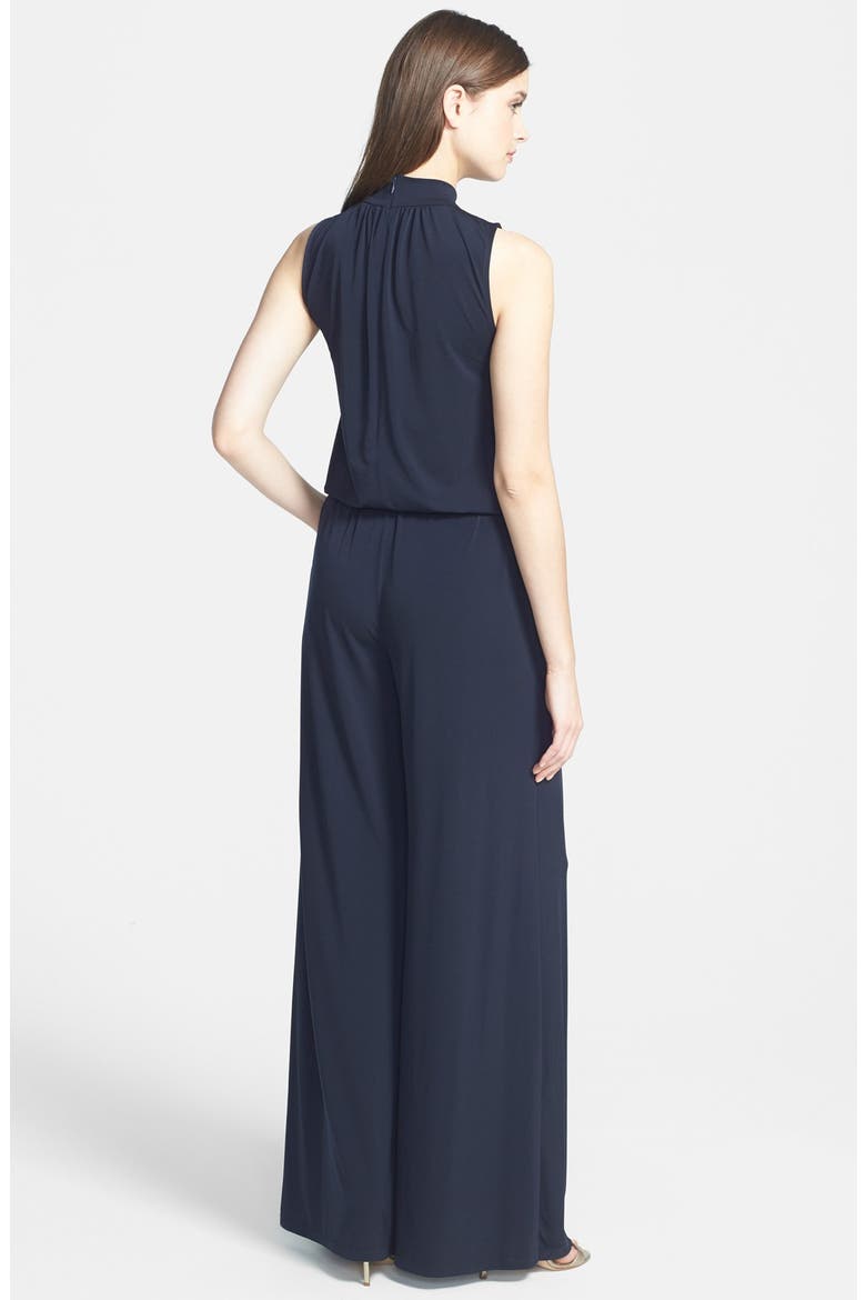 Studded Ruffle Wide Leg Jumpsuit, Alternate, color, NEW NAVY