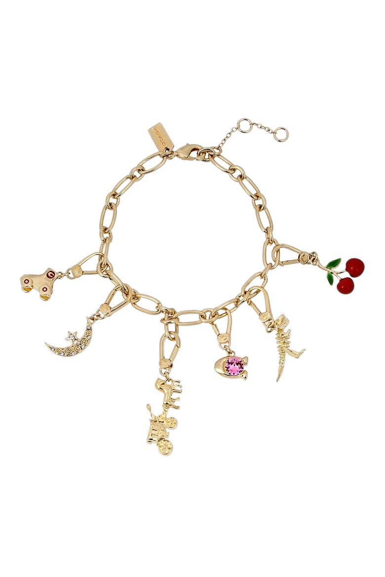 Starter Charm Bracelet, Alternate, color, SHINY GOLD