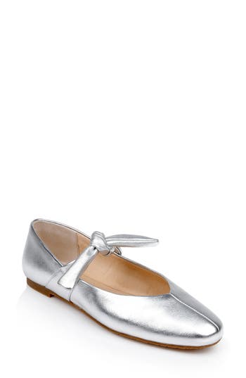 Jewel Badgley Mischka Women's Taylore Ballet Flats In Silver Metallic