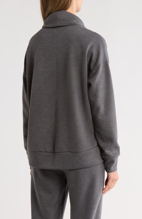 Balance Collection Marci Long Sleeve Turtleneck Top In Gray