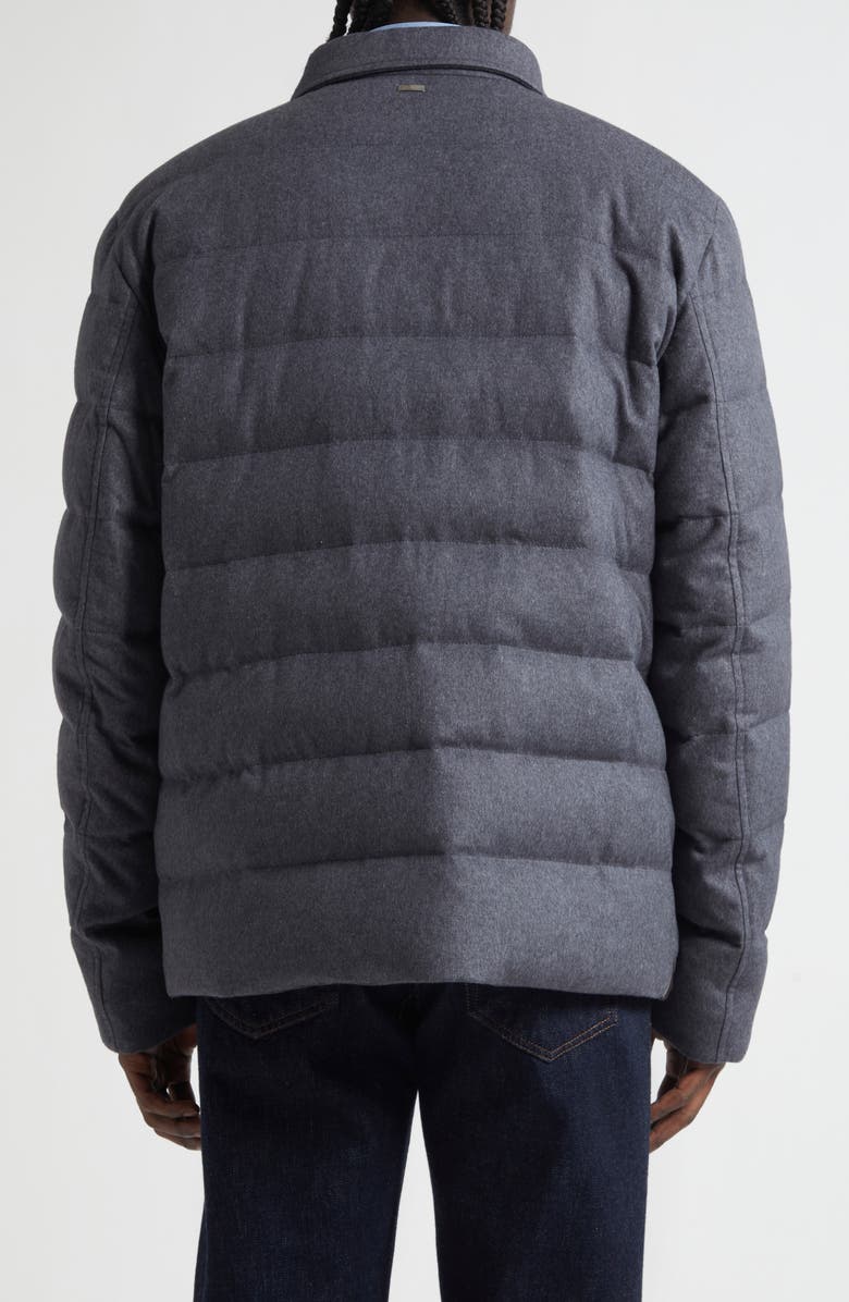 Herno Cashmere & Silk Down Puffer Jacket, Alternate, color, Charcoal