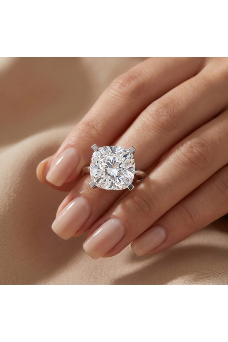Certified 7Ct Cushion Diamond Engagement Ring 14k Gold Lab Grown, Alternate, color, 14k Yellow Gold