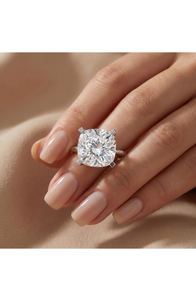 Bliss Diamond Certified 7Ct Cushion Diamond Engagement Ring 14k Gold Lab Grown, Alternate, color, 14K White Gold