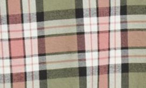 Untuckit Larsen Regular Fit Cotton Flannel Button-up Shirt In Green