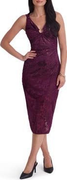 Siena Bunout Velvet Sheath Dress