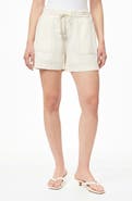 Kensie Trapunto Stitched Pocket Pull-On Shorts