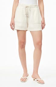 Kensie Trapunto Stitched Pocket Pull-On Shorts