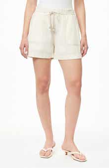 Trapunto Stitched Pocket Pull-On Shorts