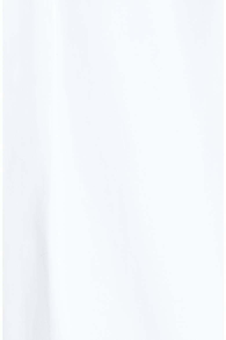 Crop Button-Up Poplin Shirt, Alternate, color, WHITE