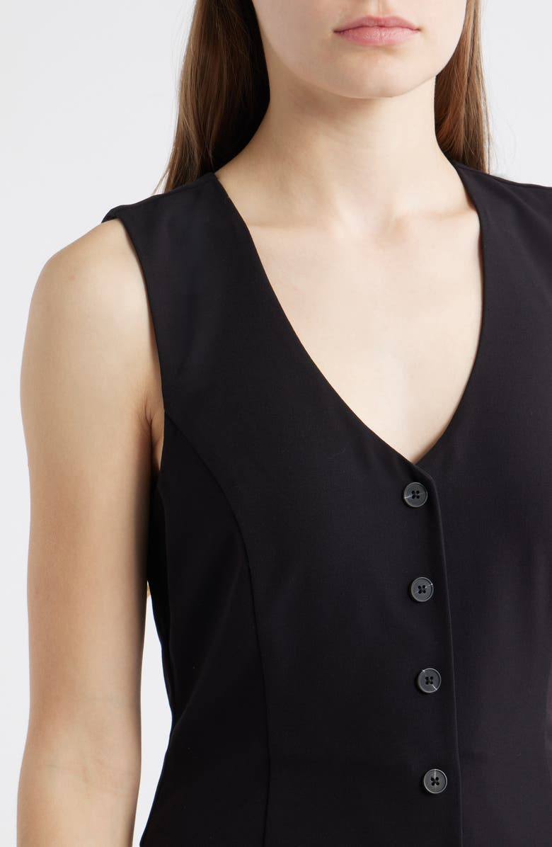 Tahari ASL Sleeveless Jumpsuit, Alternate, color, Ivory Black