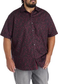 Synrgy by DXL Big & Tall Bold Floral Sport Shirt