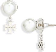 Tory Burch Small Moondance Imitation Pear Earrings