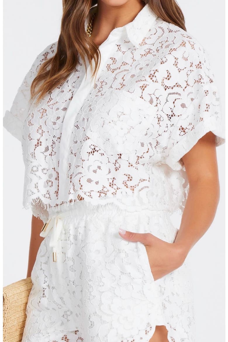 Josephine Lace Top, Main, color, Salt