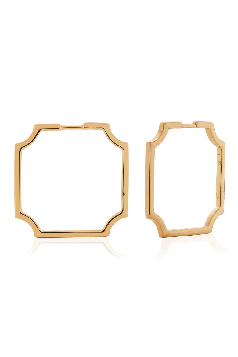 Signature Skinny Hoop Earrings, Main, color, YELLOW GOLD