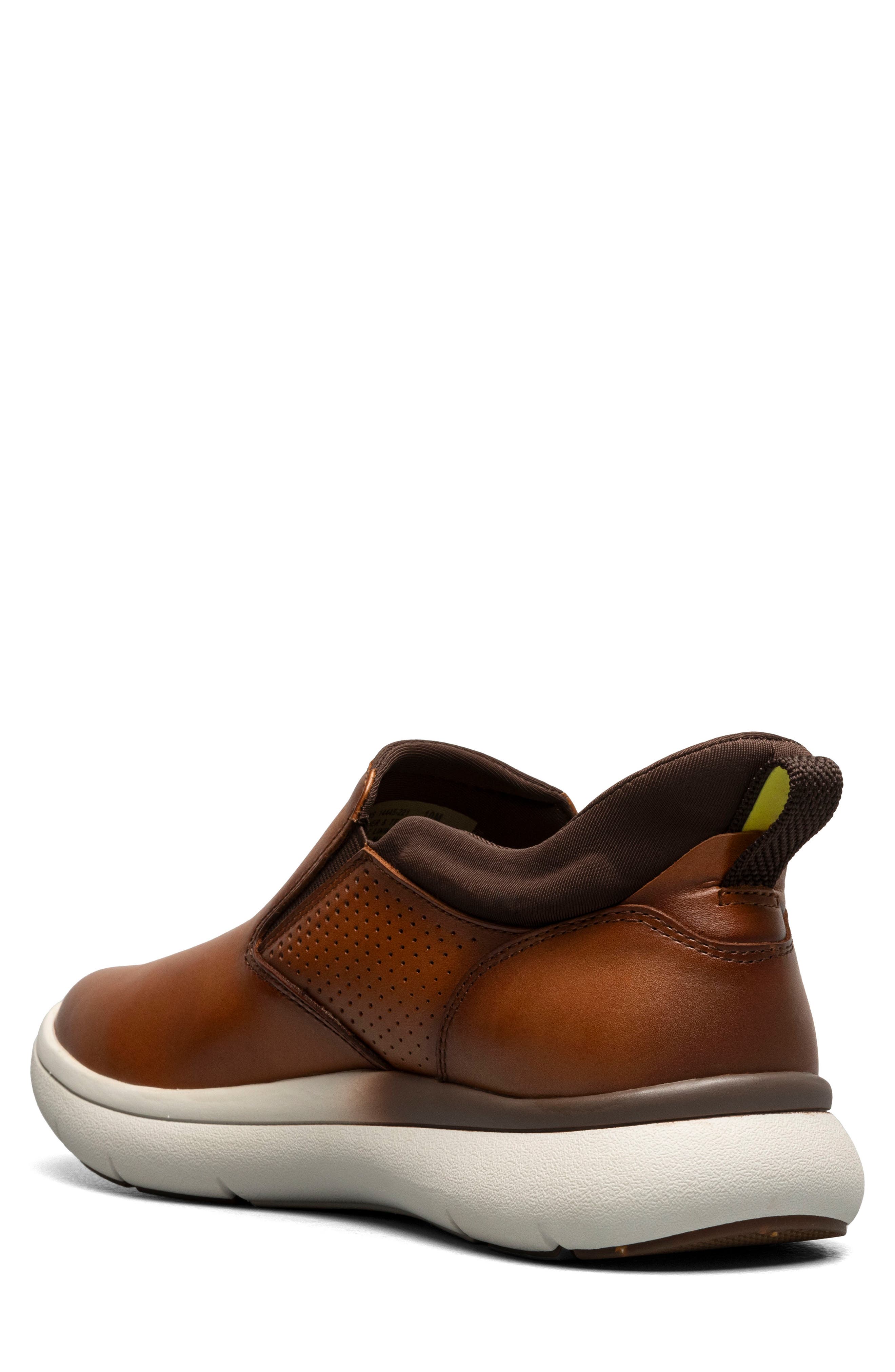 Fleet Plain Toe Sneaker, Alternate, color, COGNAC