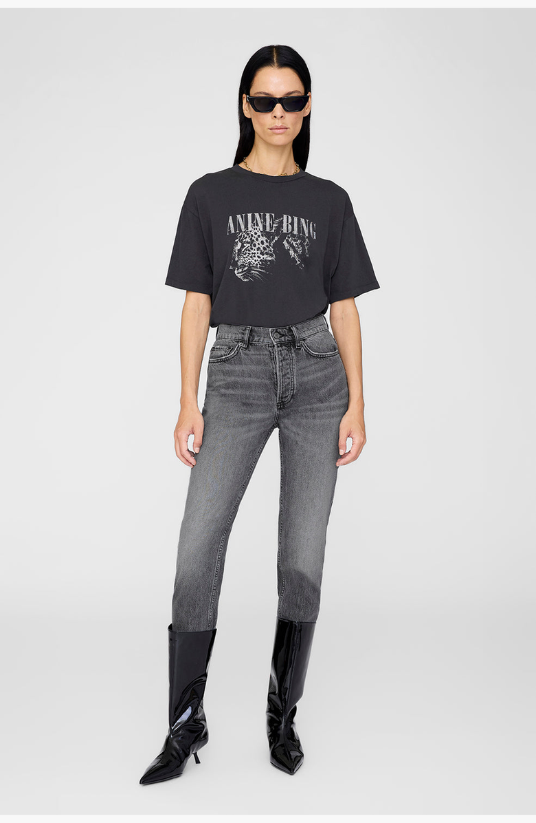 ANINE BING Cohen Tee T-Shirt, Main, color, Washed Black