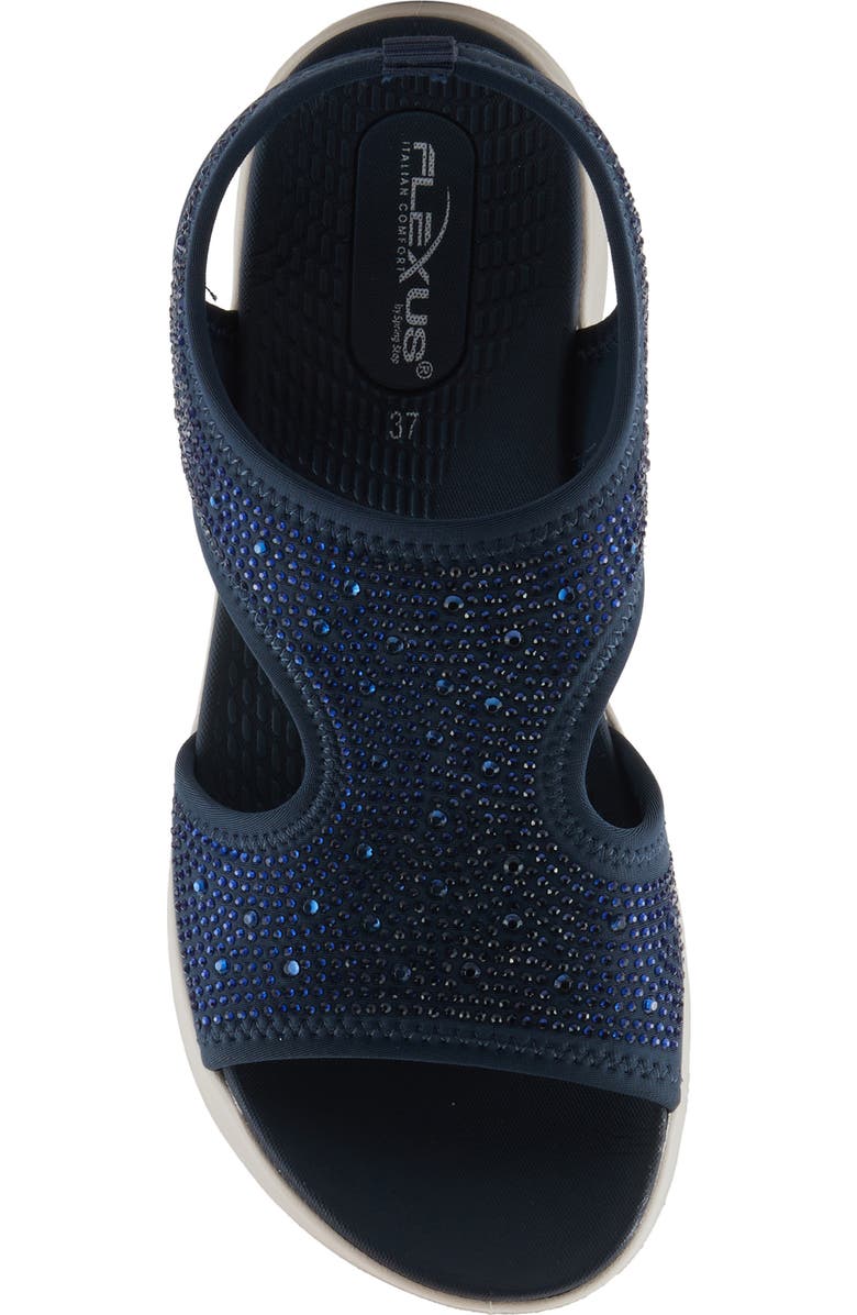 Flexus by Spring Step Gosselin Slingback Platform Sandal, Alternate, color, Navy