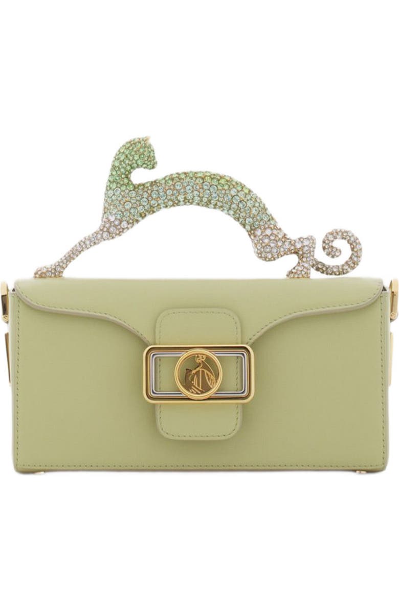 Lanvin Nano Pencil Cat Bag In Leather And Rhinestones, Main, color,