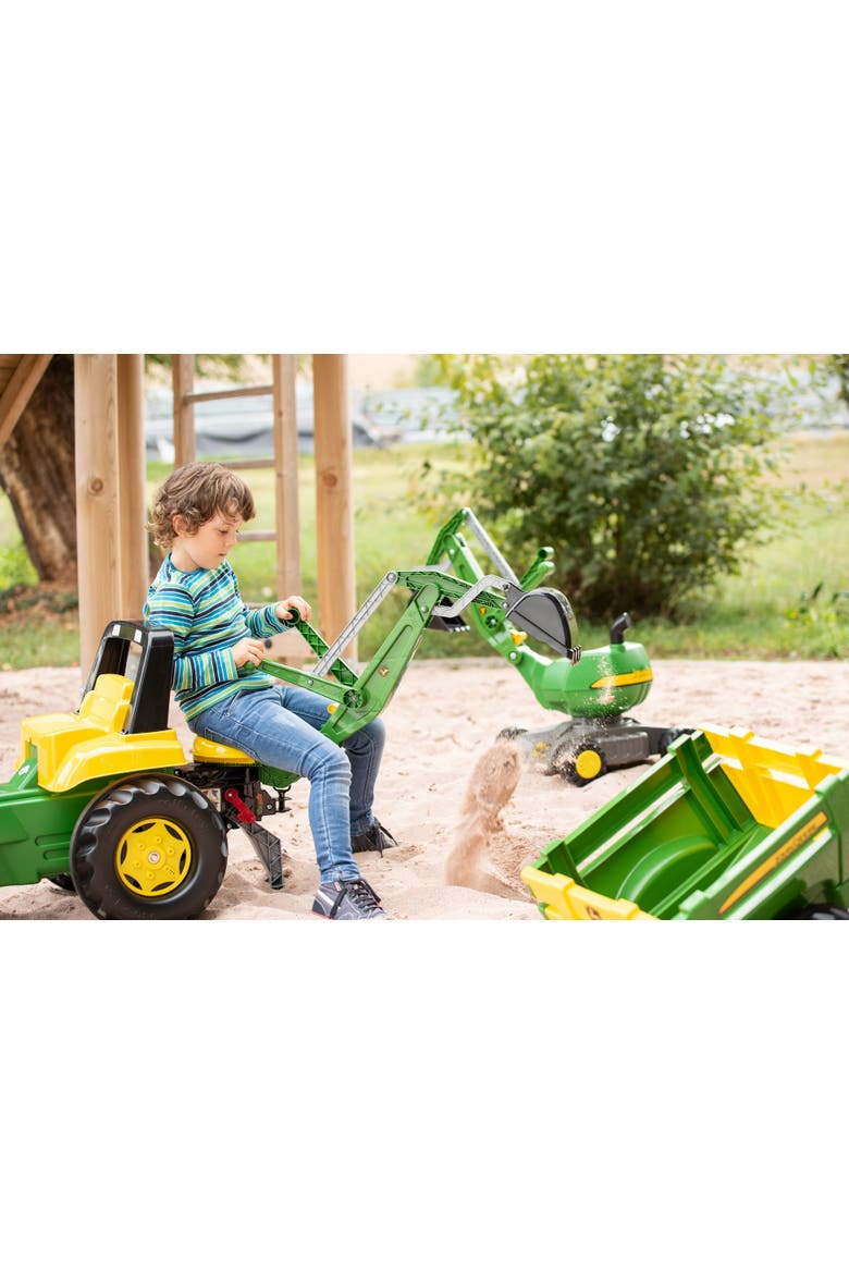 Backhoe Loader, Alternate, color, Green/Yellow