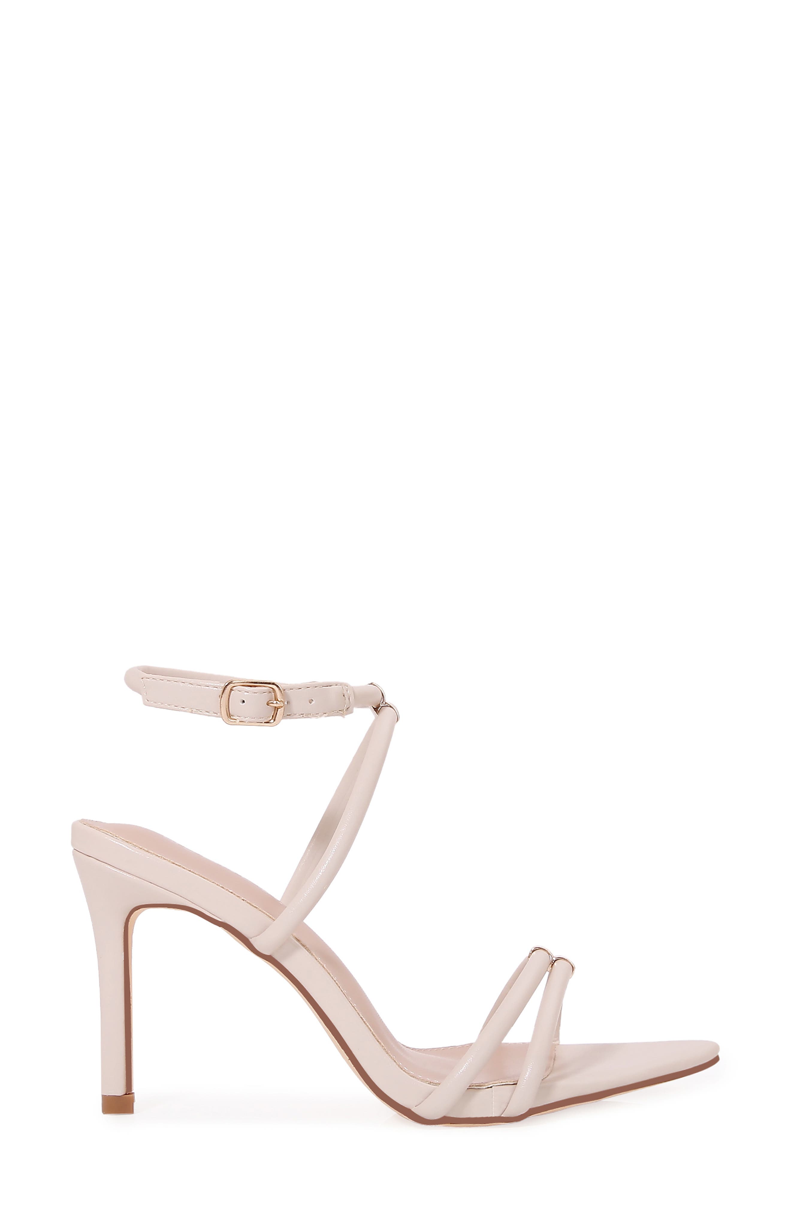Candelaria Ankle Wrap Sandal, Alternate, color, BEIGE