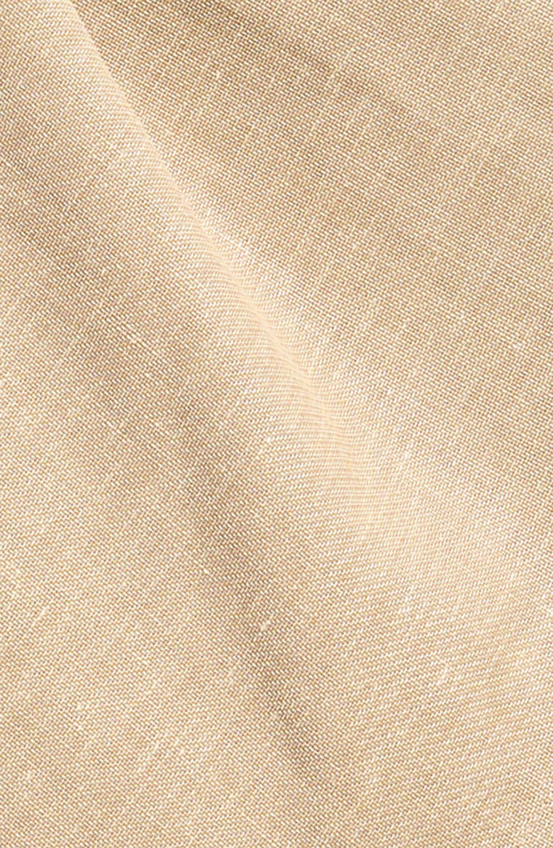 Ruslan Baginskiy Logo Patch Linen & Wool Blend Scarf Cap, Alternate, color, Beige