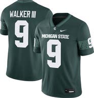 Nike Men's Nike Kenneth Walker III Green Michigan State Spartans Alumni Game Jersey
