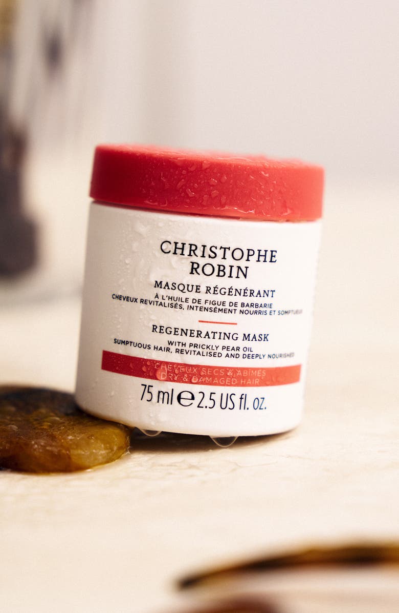 Christophe Robin Regenerating Mask with Rare Prickly Pear Seed Oil, Alternate, color, White/ Orange