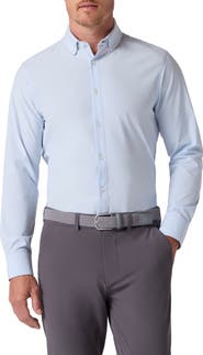 Mizzen+Main Leeward Trim Fit Solid Button-Up Shirt