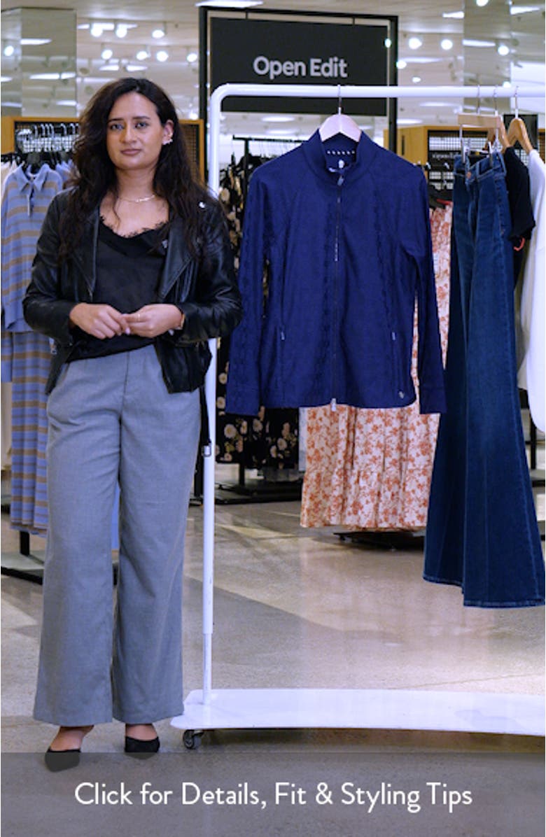 Aubrey Logo Monogram Jacquard Jacket, sales video thumbnail