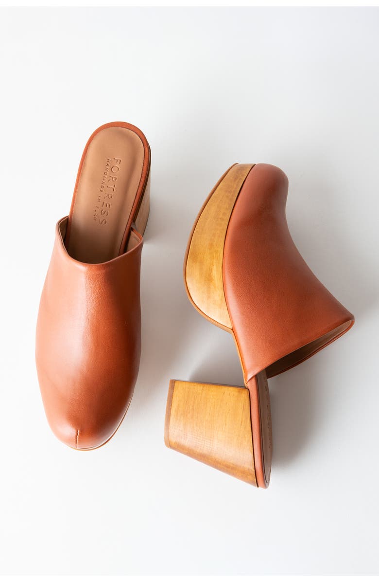 Fortress Ava Suede Clog Mule, Alternate, color, Whiskey
