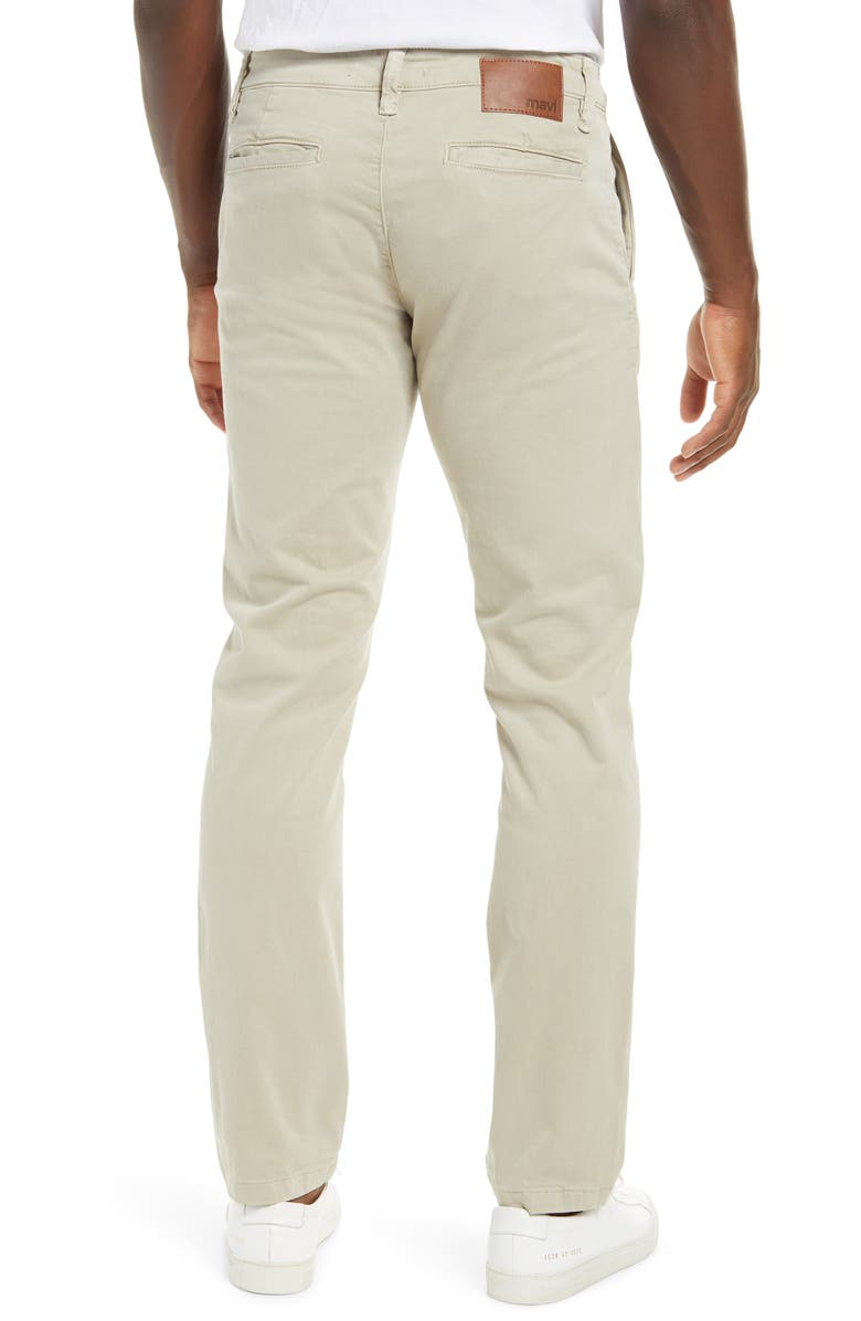 Mavi Jeans Johnny Men's Slim Fit Twill Chino Pants, Alternate, color, Stone Grey Sateen