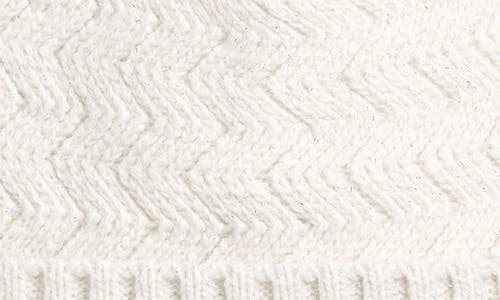 Missoni Metallic Zigzag Wool Blend Beanie In White