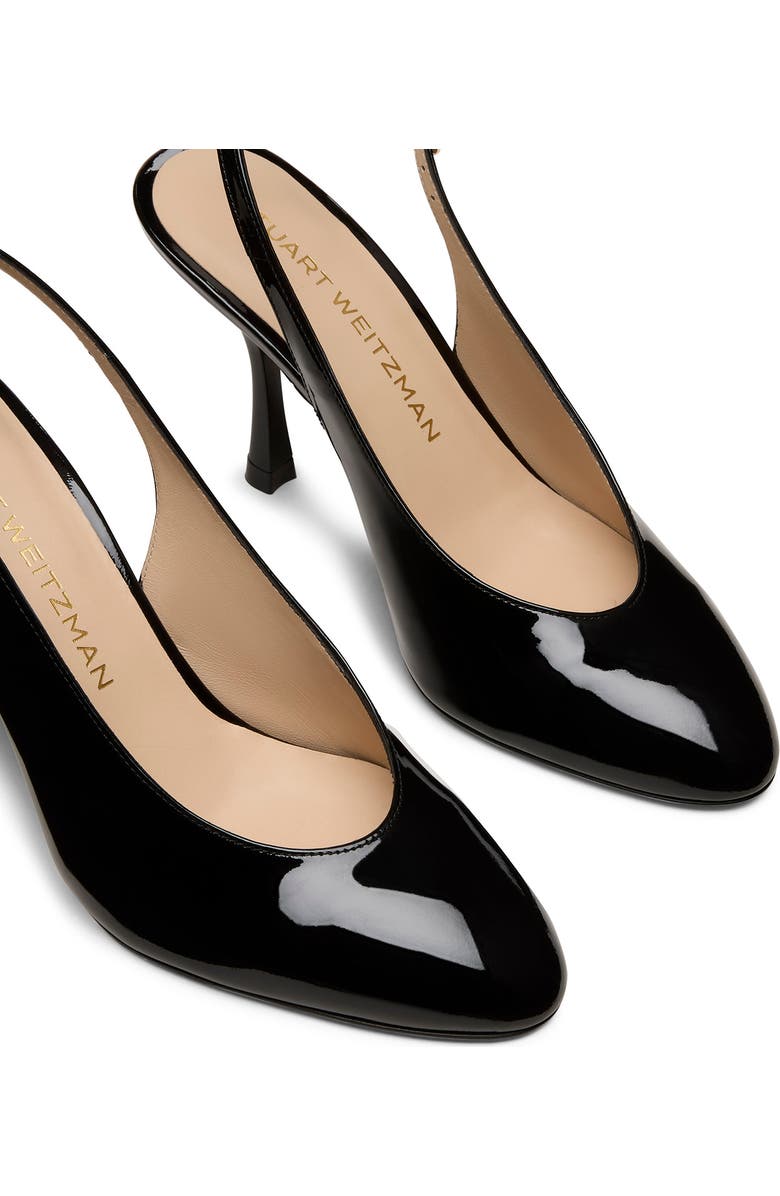 Stuart Weitzman Madison Slingback Pump 85, Alternate, color, Black