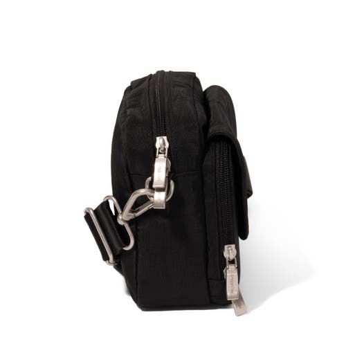 Shop Baggallini Coastal Flip Lock Camera Bag Crossbody In Black